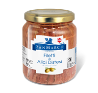 ALICI DISTESE IN OLIO DI OLIVA - VASO DA 380 GR.