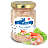 GAMBERETTI AL NATURALE - VASO DA 140 GR.