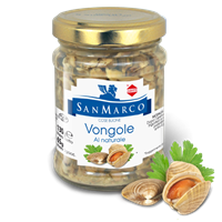 VONGOLE AL NATURALE - VASO DA 130 GR.